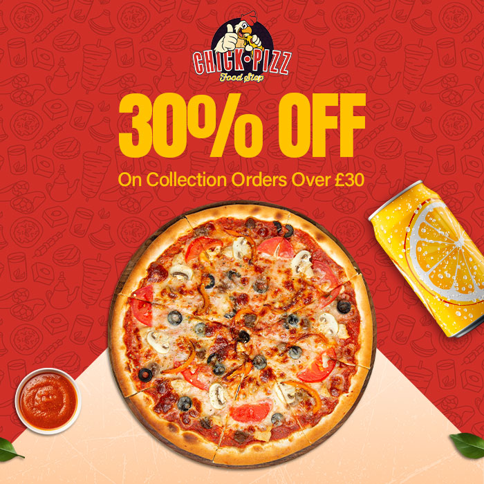 pizza banner Chick Pizz FastFood Restaurant