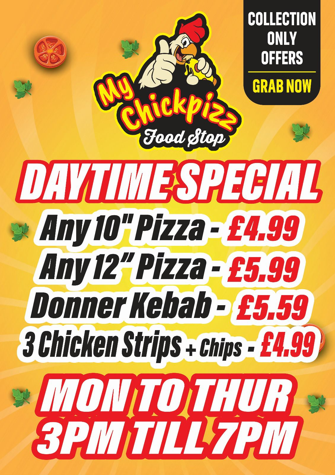 Chick Pizz North Tyneside Offers, Deals and Discounts